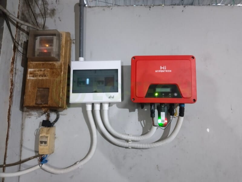Hình ảnh lắp đặt thực tế biến tần Hypontech 8kW