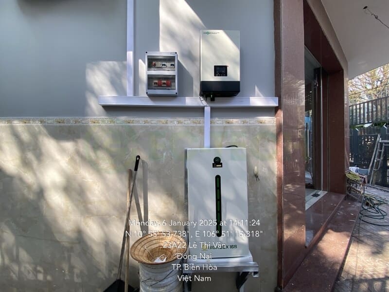 Hình ảnh lắp đặt Biến tần Luxpower SNA 6kW tại Biên Hòa, Đồng Nai