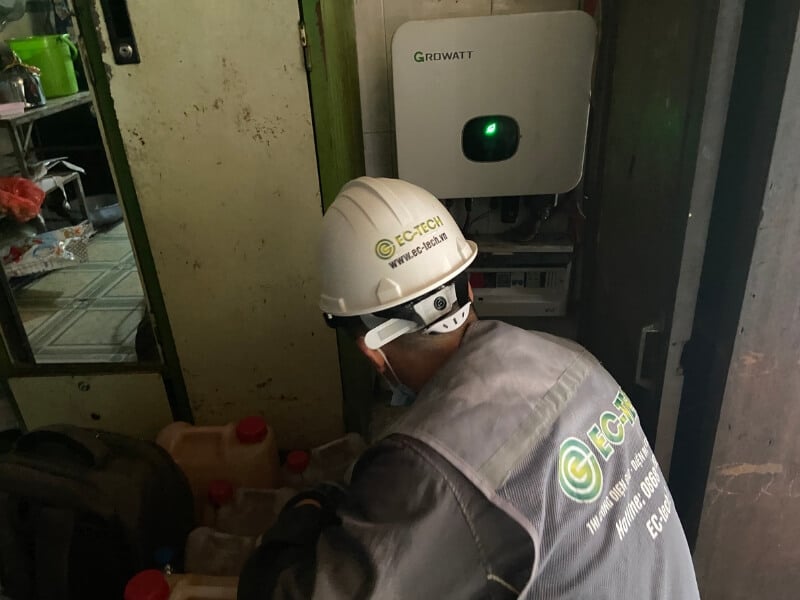 Hình ảnh thực tế biến tần Growatt 20kW