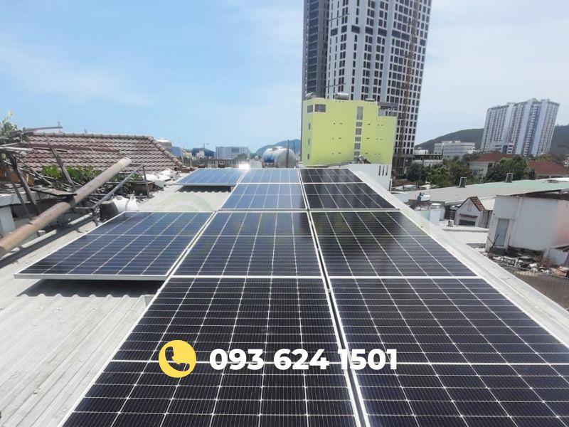Tấm pin mặt trời hệ thống điện mặt trời 5.5kW tại Nha Trang, Khánh Hòa