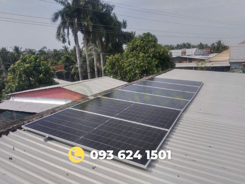 Hệ thống điện mặt trời Hybrid tại Thạnh Phú, Bến Tre