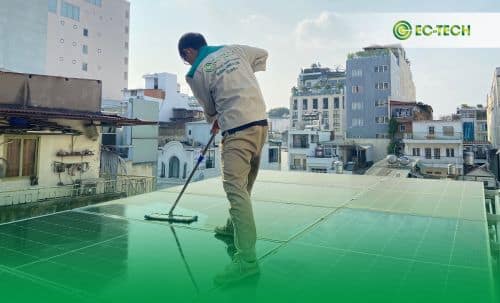 Cách vệ sinh tấm pin năng lượng mặt trời