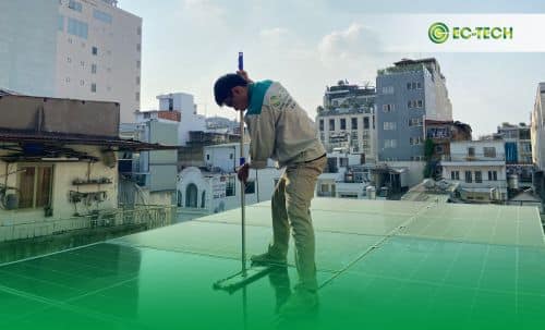 hướng dẫn chi tiết vệ sinh hệ thống điện mặt trời