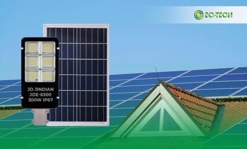 Đèn năng lượng mặt trời 300W giải pháp chiếu sáng hiệu quả
