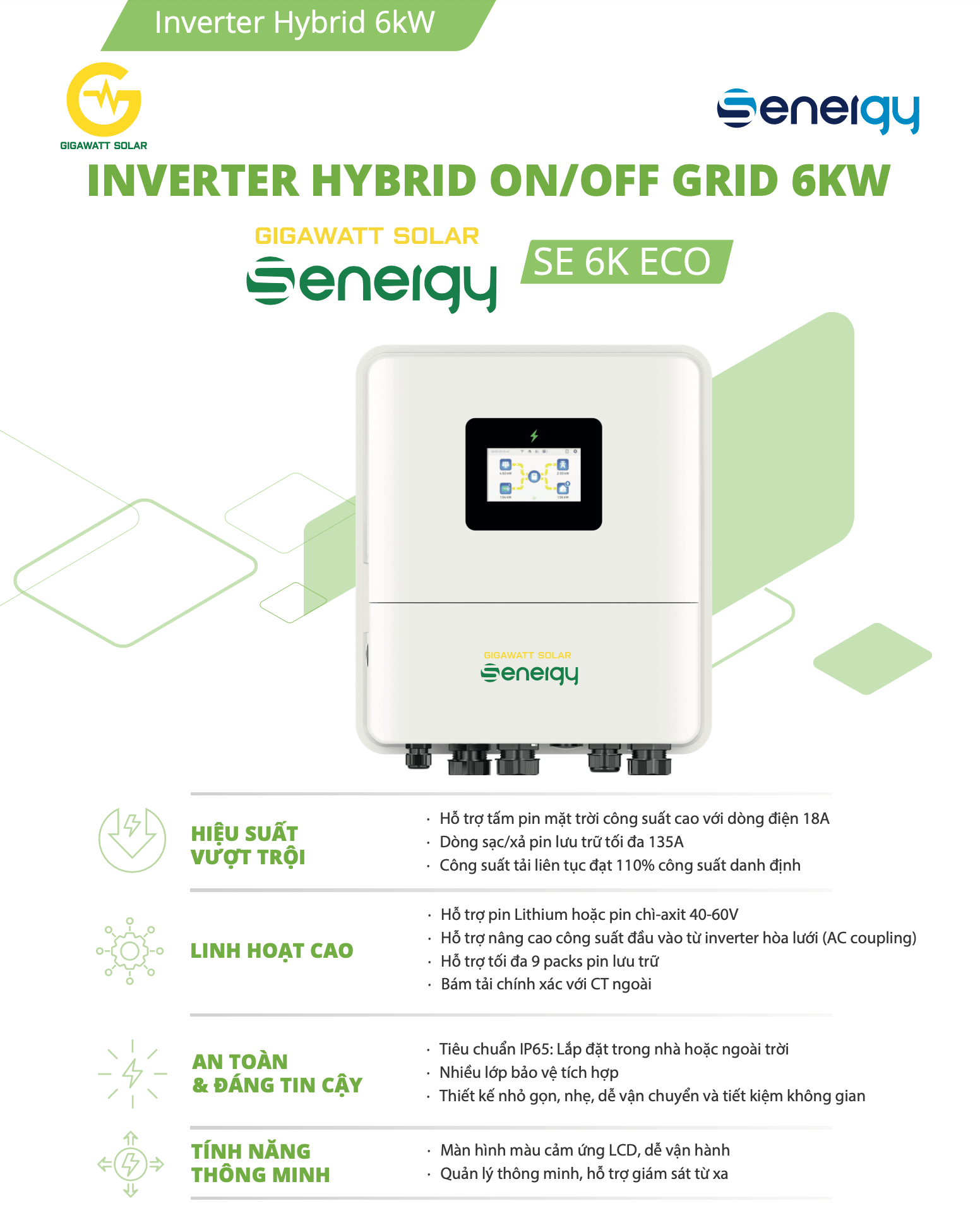 biến tần senergy se 6kw eco